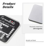 Personalisierte Herz Kreuzworträtsel Scrabble Puzzle Acryl Kühlschrankmagnet mit 2-20 Namen Muttertag Geburtstag Geschenk für Mama Oma