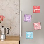 Personalisierte Herz Kreuzworträtsel Scrabble Puzzle Acryl Kühlschrankmagnet mit 2-20 Namen Muttertag Geburtstag Geschenk für Mama Oma