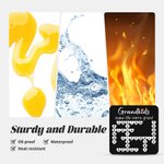 Personalisierte Herz Kreuzworträtsel Scrabble Puzzle Acryl Kühlschrankmagnet mit 2-20 Namen Muttertag Geburtstag Geschenk für Mama Oma