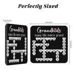 Personalisierte Herz Kreuzworträtsel Scrabble Puzzle Acryl Kühlschrankmagnet mit 2-20 Namen Muttertag Geburtstag Geschenk für Mama Oma