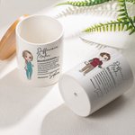 Personnalisé Difference Maker Pot en céramique avec drainage et base en bambou Cadeau d'appréciation pour infirmière, médecin et personnel médical