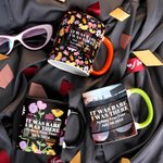 Taza de Cerámica Personalizada Floral Eras Era Raro Yo Estaba Allí 11 oz 15 oz con la Ciudad y la Fecha Aniversario Recuerdo Regalo para Aficionados Amantes de la Música