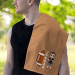 Personalizada Fútbol Cartoon Nombre del personaje Waffle Deportes Toalla con Gancho Super Absorbente Deportes Accesorio Cumpleaños Equipo Regalo para Amante de los Deportes Jugador