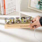 Personalized Coach Design 10 Photos Collage LED Night Light with Engraved Text and Wooden Base Birthday Retirement Team Appreciation Gift for Coach
