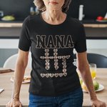 Personalized Funny Leopard Bow Crossword Puzzle T-shirt Sweatshirt with Name Mother's Day Birthday Gift for Mom Grandma
