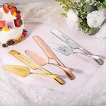 Couteaux de Gâteau Personnalisés avec Initiales Noms Date Gravés Set de 2 Cadeau Cérémonie de Mariage pour Couple Mariés