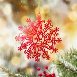 Personalized Multi-color Acrylic Snowflake 1-12 Names Ornament 2025 Christmas Tree Decor Party Favor Gift for Friends Family