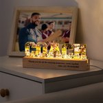 Personalized Coach Design 10 Photos Collage LED Night Light with Engraved Text and Wooden Base Birthday Retirement Team Appreciation Gift for Coach