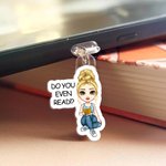 Personalisierte Cartoon Buch Liebhaber Micro USB Typ C Beleuchtung Port Staub Stecker Charm Zubehör für iPhone Laptop Tablet Geburtstag Geschenk für Frauen Mädchen