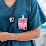 Personalised Patient Skilled Bow Stethoscope Hollow Name Badge Tag Medical Birthday Appreciation Gift for Doctor Nurse Medical Staff