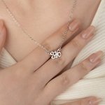 Personligt bibelvers kapitel halsband enkla smycken med kort kyrka bön dop påsk födelsedagspresent för kristna kvinnor