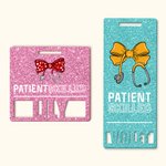 Personalised Patient Skilled Bow Stethoscope Hollow Name Badge Tag Medical Birthday Appreciation Gift for Doctor Nurse Medical Staff