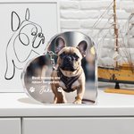 Henkilökohtainen Sydän Photo Akryyli Plaque nimi Pet Loss Memorial Sympathy lahja lemmikkieläinten ystävälle