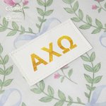 Personalized Floral Leaf Bows Greek Letter Insulated Tote Bag Sorority Birthday Gift for Sisters Friends | Callie × Affinity Licensing