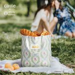 Personalized Floral Leaf Bows Greek Letter Insulated Tote Bag Sorority Birthday Gift for Sisters Friends | Callie × Affinity Licensing