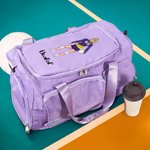 Sac de sport personnalisé avec nom et bandoulière pour les amateurs de volley-ball.