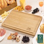 Planche à Découper en Bambou Personnalisée avec Nom et Date Cadeau Mariage Emménagement Noël pour Couple Famille