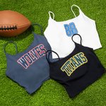 Personalized Multicolor Text Spaghetti Strap Sports Bra Crop Top with Chest Pads Team Game Day Gift for Girl