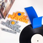 Porta Discos de Vinilo Giratorio Impreso en 3D Personalizado Soporte de Pared para CD de Música Accesorios para Cumpleaños Regalo para Amantes de la Música