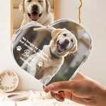 Henkilökohtainen Sydän Photo Akryyli Plaque nimi Pet Loss Memorial Sympathy lahja lemmikkieläinten ystävälle