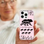 Etui de téléphone personnalisé We Love You avec titre et noms Fête des mères Cadeau d'anniversaire pour Maman Grand-mère