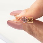 Orecchini personalizzati con nome unico e logo di design Gioielli minimalisti Anniversario Regalo di San Valentino per amici di famiglia