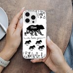 Etui de téléphone personnalisé We Love You avec titre et noms Fête des mères Cadeau d'anniversaire pour Maman Grand-mère