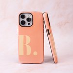 Personalisierte Multicolor Initial Phone Case für iPhone Geburtstag Jahrestag Geschenk für Familie Freunde