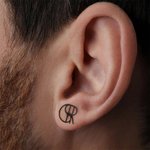 Orecchini personalizzati con nome unico e logo di design Gioielli minimalisti Anniversario Regalo di San Valentino per amici di famiglia