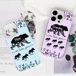 Etui de téléphone personnalisé We Love You avec titre et noms Fête des mères Cadeau d'anniversaire pour Maman Grand-mère