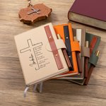 Personalizada Cruz Nombre Biblia Versículo A5 Cuaderno rayado con Bolígrafo Loop Iglesia Estudio Cumpleaños Religioso Regalo para Familia Amigos Cristiano