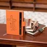 Personalizada Cruz Nombre Biblia Versículo A5 Cuaderno rayado con Bolígrafo Loop Iglesia Estudio Cumpleaños Religioso Regalo para Familia Amigos Cristiano