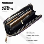 Portafoglio lungo personalizzato in pelle PU con 1-8 nomi e scomparti multipli - Regalo perfetto per compleanno o festa della mamma per donne