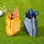Personalisierte 3D-Druck Golf Tasche Pen Holder Desk Organizer mit Text Bürozubehör Dekoration Geburtstag Geschenk für Golfliebhaber