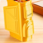 Personalisierte 3D-Druck Golf Tasche Pen Holder Desk Organizer mit Text Bürozubehör Dekoration Geburtstag Geschenk für Golfliebhaber