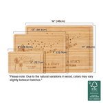 Personalized Dandelion Love Is In the Air FSC Bamboo Charcuterie Cutting Board with Name and Juice Groove Ship from USA Wedding Gift for Couple Friend