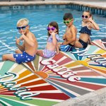 Personalized Multicolor Oversized Quick Dry Sun Reflection Name Beach Towel Travel Essential Birthday Gift for Family Friend