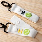 Personalized Tennis Baseball Pickleball Court Fence Bag Hook with Embroidery Initial Name Sports Accessory Game Day Gift for Sports Lover