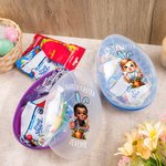 Spersonalizowana doniczka wielkanocna Happy Easter Flower Baby Easter Egg z imieniem i nazwiskiem Wielkanocny prezent na imprezę dla dzieci