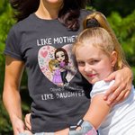 Personalized Love Flower Hug Cartoon Characters 100% Cotton Baby Bodysuit T-shirt Parent-child Set with Name First Mother's Day Gift for Mom Kids