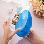 Spersonalizowana doniczka wielkanocna Happy Easter Flower Baby Easter Egg z imieniem i nazwiskiem Wielkanocny prezent na imprezę dla dzieci