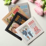 Personalized Timeless Birthday Leather Photo Frame with Name and Texts Birthday Anniversary Gift for Family Friend