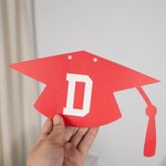 Personalized Multicolour Graduation Cap Banner with Name Home Wall Decor College Graduation Party Decor Gift for Class of 2026 Graduates