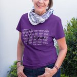 Personalized Multicolor 1-20 Names Soft Crewneck T-shirt Sweatshirt with Title Mother's Day Birthday Gift for Mom Grandma