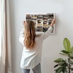 Personalisierte Fußball Basketball Jubel Foto Collage Leinwand Gemälde mit Team Name Geburtstag Home Decor Geschenk für Sport Trainer