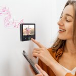 Personalized 1-9 Photos DIY Music Box Refrigerator Magnet with Built-In Music Player Home Decor Birthday Anniversary Gift for Family Friends Couple