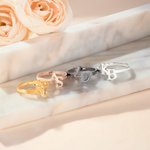 Henkilökohtainen Mini Double Initials Design Ring Dainty Korut Syntymäpäivä Vuosipäivä Äitienpäivä lahja äidille tyttöystävä sisaret
