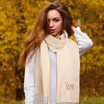 Personalizada mascota perro gato silueta super suave cálido chal bufanda con nombre bordado accesorio de moda cumpleaños regalo de Navidad para la pareja amante de las mascotas