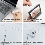 Personalized 1-9 Photos DIY Music Box Refrigerator Magnet with Built-In Music Player Home Decor Birthday Anniversary Gift for Family Friends Couple
