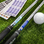 Personalisierte Mehrfarbige Wasserdichte Vinyl-Aufkleber 16er Set mit Namen Nummern Golf Tennis Badminton Club Etiketten Geschenk für Golfliebhaber